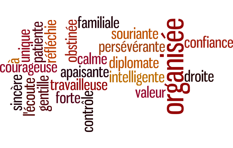 Description faîte par mon entourage
